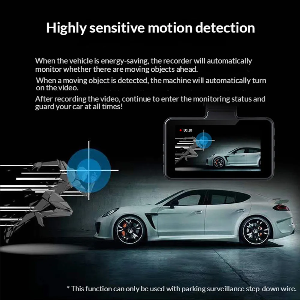1440P WiFi Dash Cam | Dual Front and Rear Video DVR Recorder | Night Vision Kit
