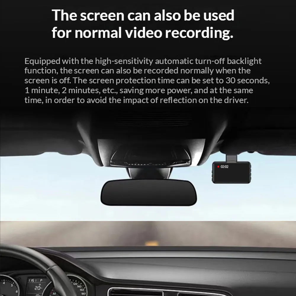 1440P WiFi Dash Cam | Dual Front and Rear Video DVR Recorder | Night Vision Kit