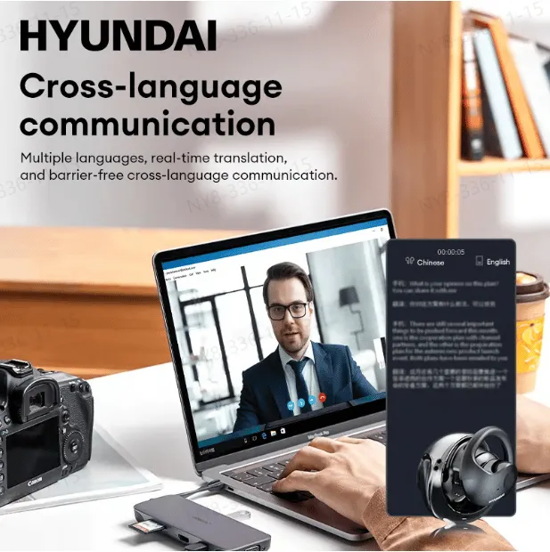 2025 HEET VERKOCHTHY-T26 Pro Draadloze Bluetooth Vertaal Earbuds 3