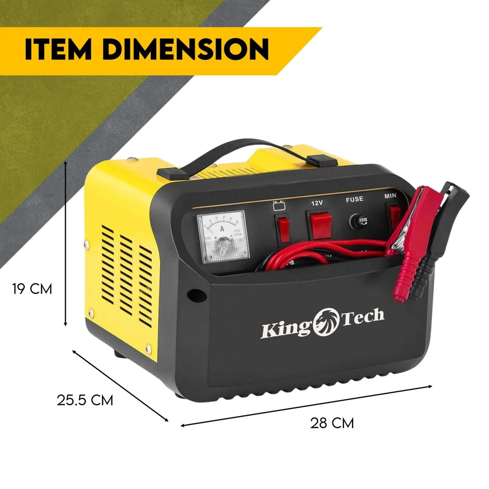 2in1 Car Battery Charger Jump Starter - 12V 24V 40A - ATV Boat Tractor
