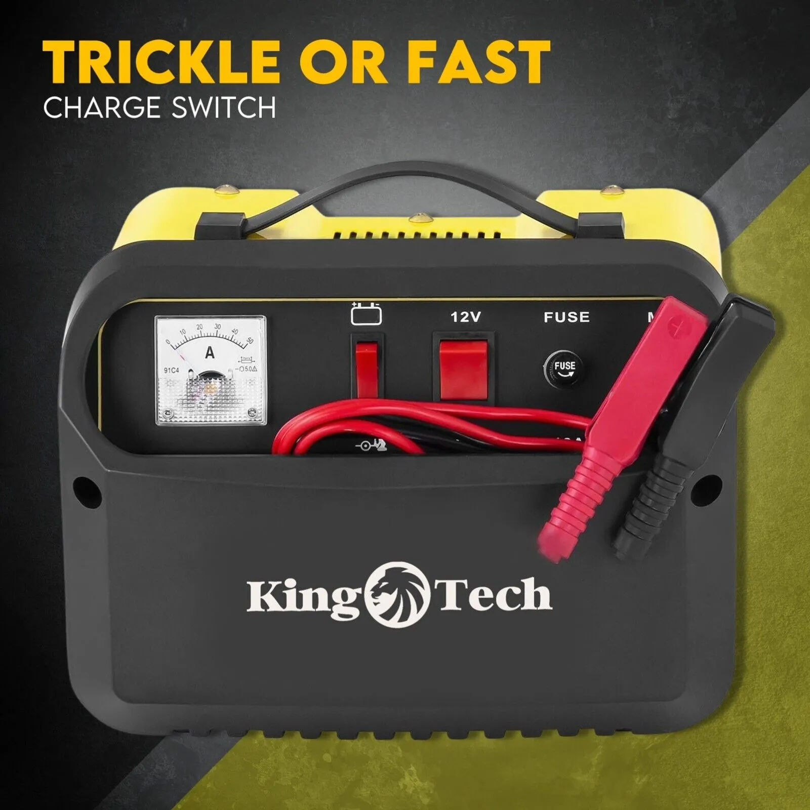 2in1 Car Battery Charger Jump Starter - 12V 24V 40A - ATV Boat Tractor