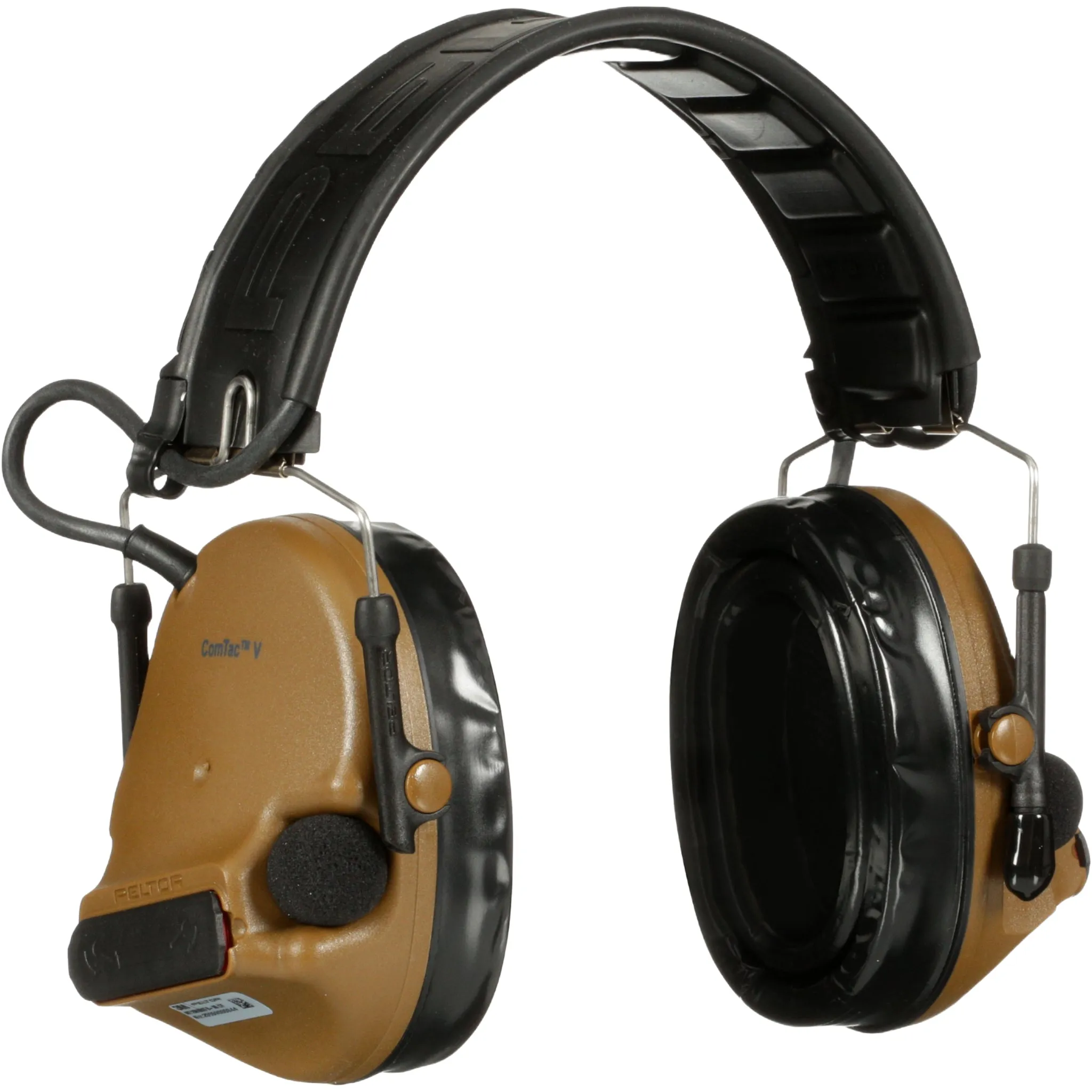 3M Peltor MT20H682FB-09 CY ComTac V Hearing Defender Headset, Coyote Brown, 1 Each