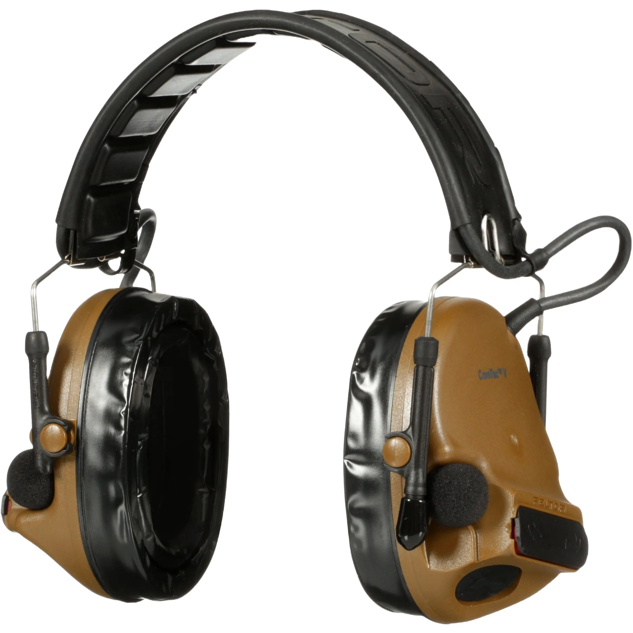 3M Peltor MT20H682FB-09 CY ComTac V Hearing Defender Headset, Coyote Brown, 1 Each