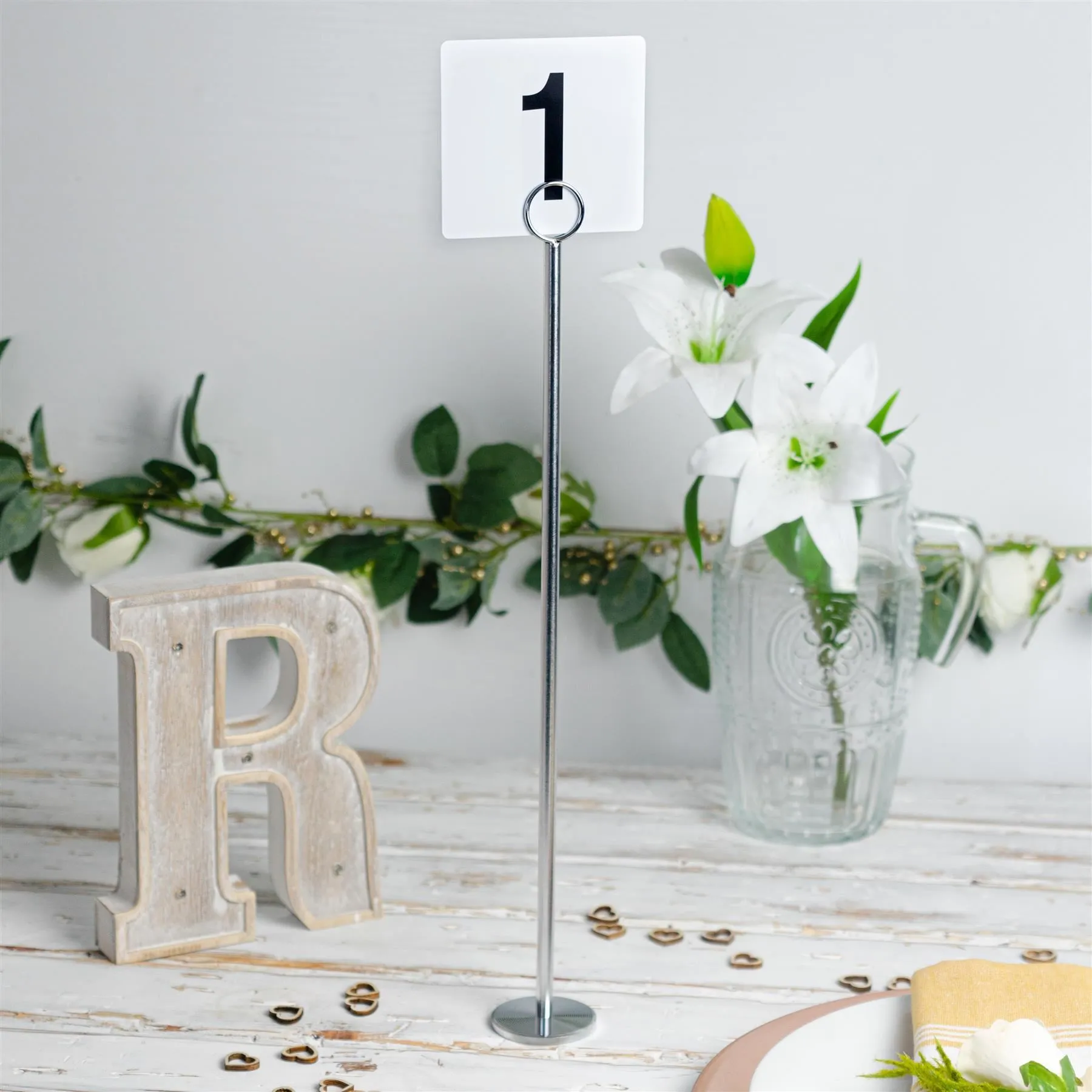 46cm Table Number Holders - Pack of 12 - By Argon Tableware