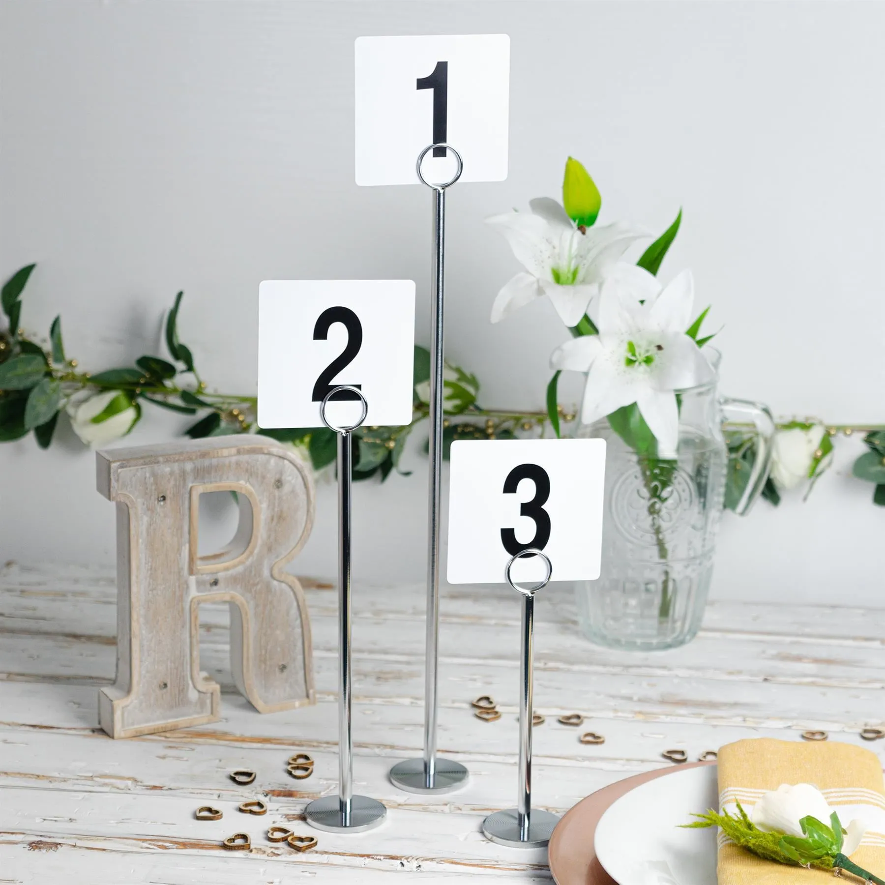 46cm Table Number Holders - Pack of 12 - By Argon Tableware