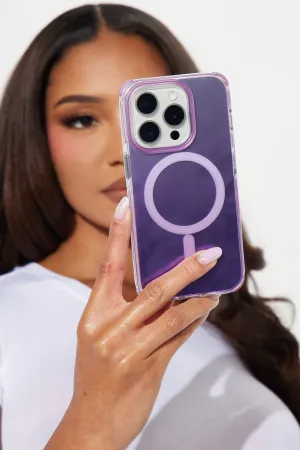 Alanna iPhone 14 Pro Case With Magnet Ring - Purple