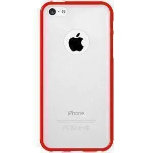 Amzer SlimGrip Hybrid iPhone Case - Cloudy- Red