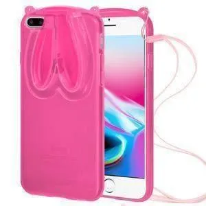 Amzer TPU iPhone 8 Case With Rabbit Ears - Pink