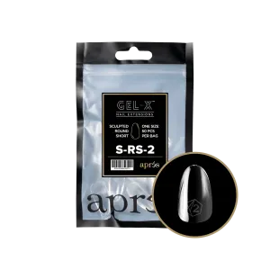 Apres Gel-X Sculpted ROUND SHORT Refill Bags, Size #2, 98442 OK0715MD