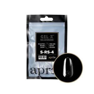 Apres Gel-X Sculpted ROUND SHORT Refill Bags, Size #4, 98444 OK0715MD