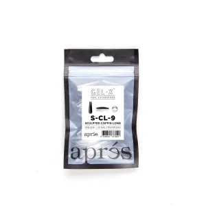 Apres Sculpted Gel-X Long Coffin Tips 50pc