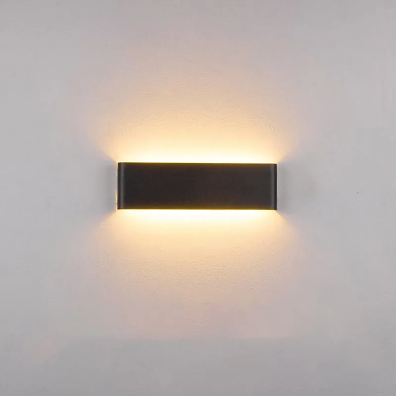 Black Stripline Up / Down Dimmable Wall Lamp