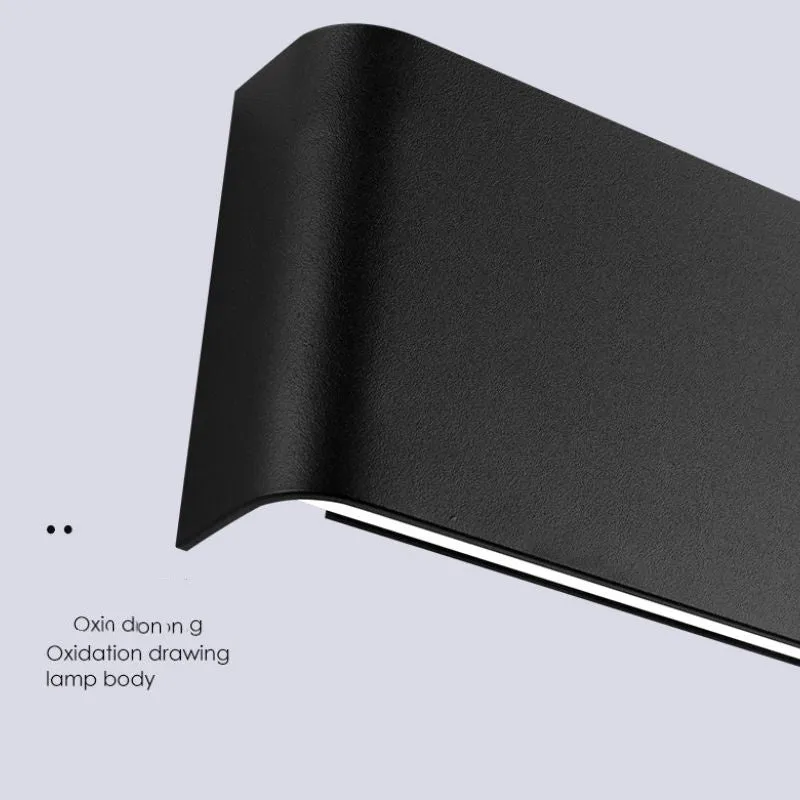 Black Stripline Up / Down Dimmable Wall Lamp