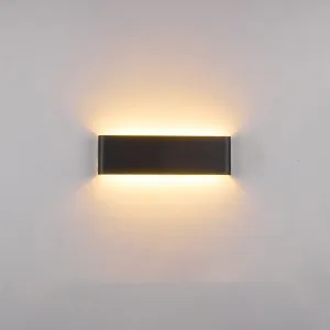 Black Stripline Up / Down Dimmable Wall Lamp
