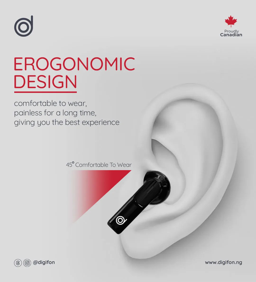 BoomAir HiFi2 TWS Environmental Noise Cancelling Earbuds - digifon