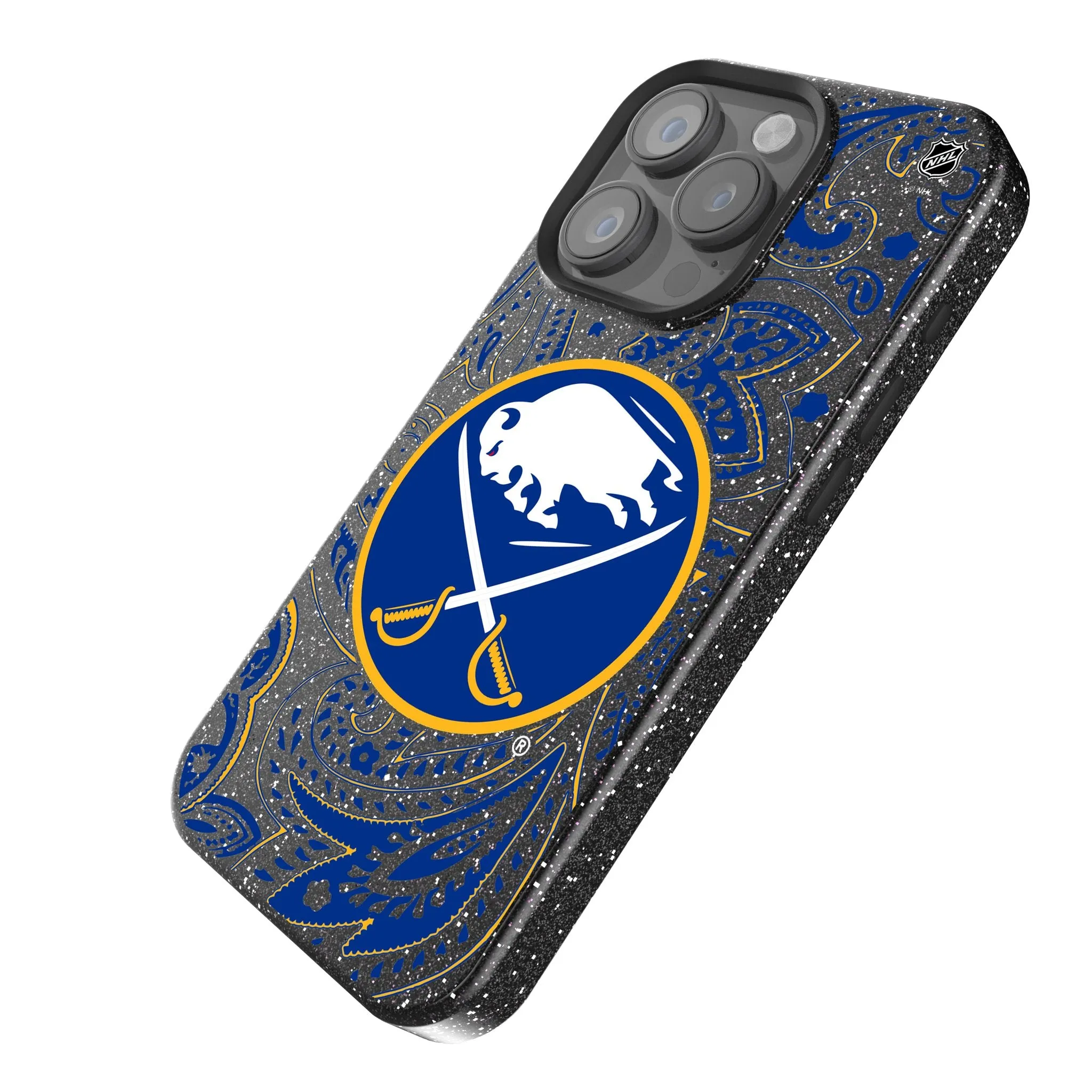 Buffalo Sabres Paisley Bling Phone Case