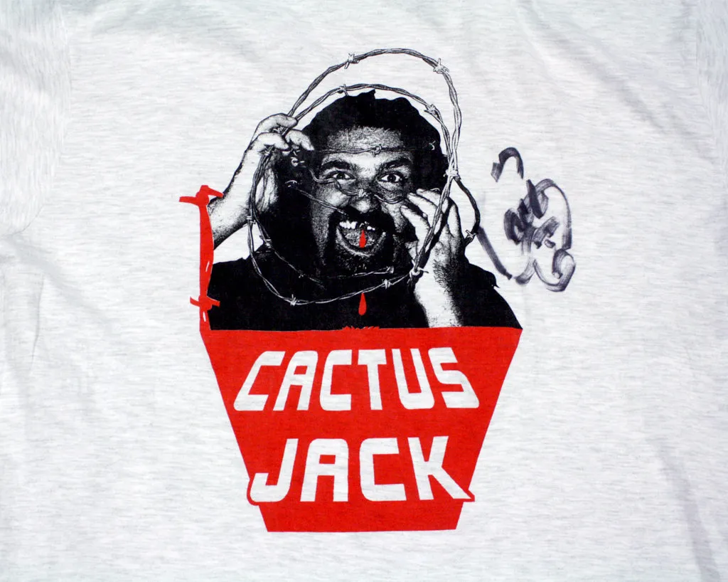 CACTUS JACK BORN TO BE WIRED *SIGNED* GRAY SHIRT LG