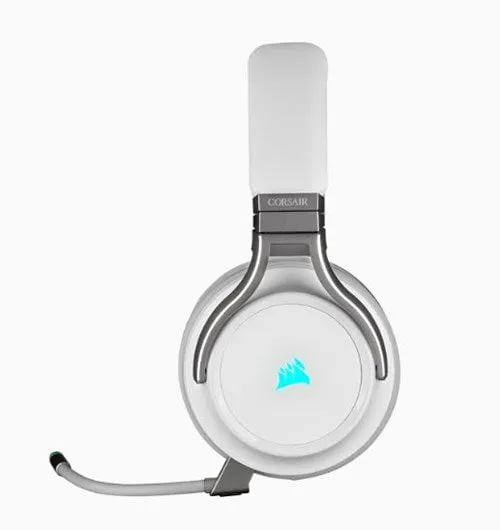 Corsair Virtuoso RGB Wireless High-Fidelity Gaming Headset, White