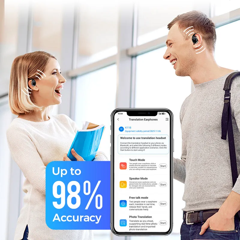 Early Xmas Sales - 60% OFFAI Voice Translation Bluetooth Earbuds