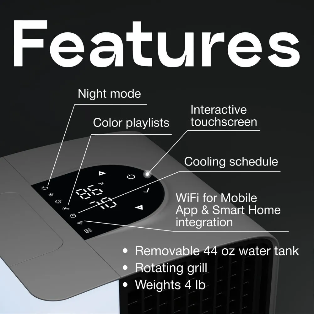 Evapolar evaLIGHT plus Personal Air Cooler and Humidifier (Opaque White)