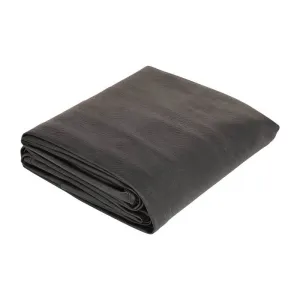 FITTED SQUARE CORNER COVER FOR 12' SHUFFLEBOARD TABLE - BLACK LEATHERETTE
