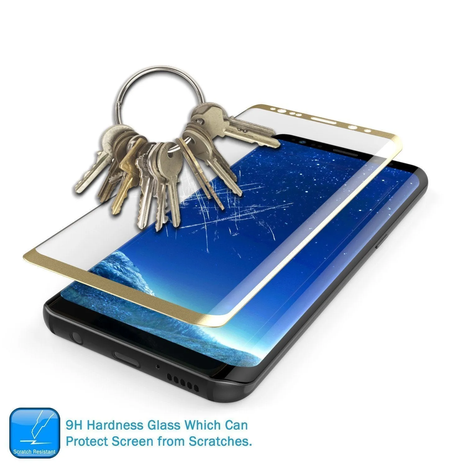 Galaxy S20 Ultra Gold Punkcase Glass SHIELD Tempered Glass Screen Protector 0.33mm Thick 9H Glass