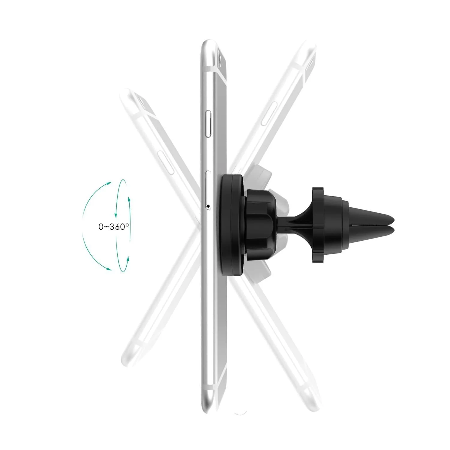 HD-C23 Magnetic Air Vent 360° Rotatable Car Mount