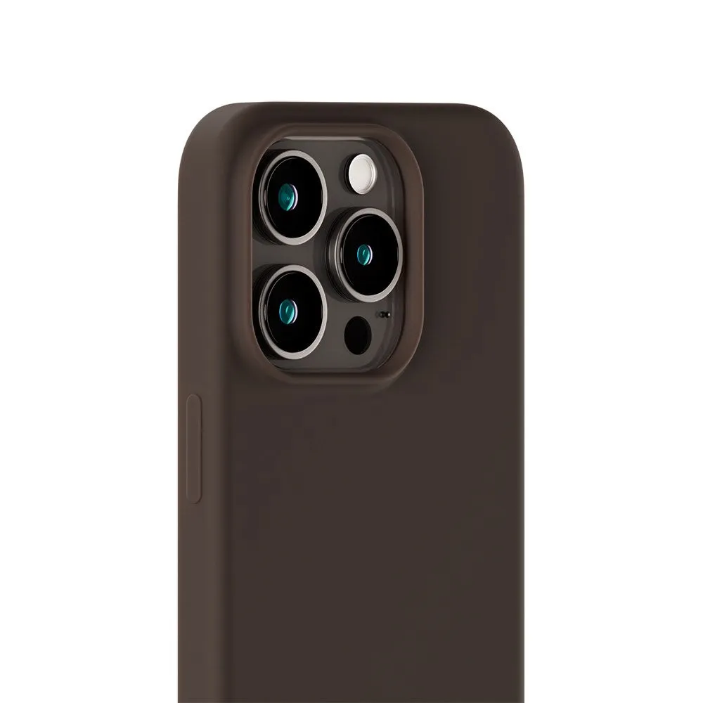 Holdit iPhone 15 Pro Soft Touch Silikone Case - Chocolate