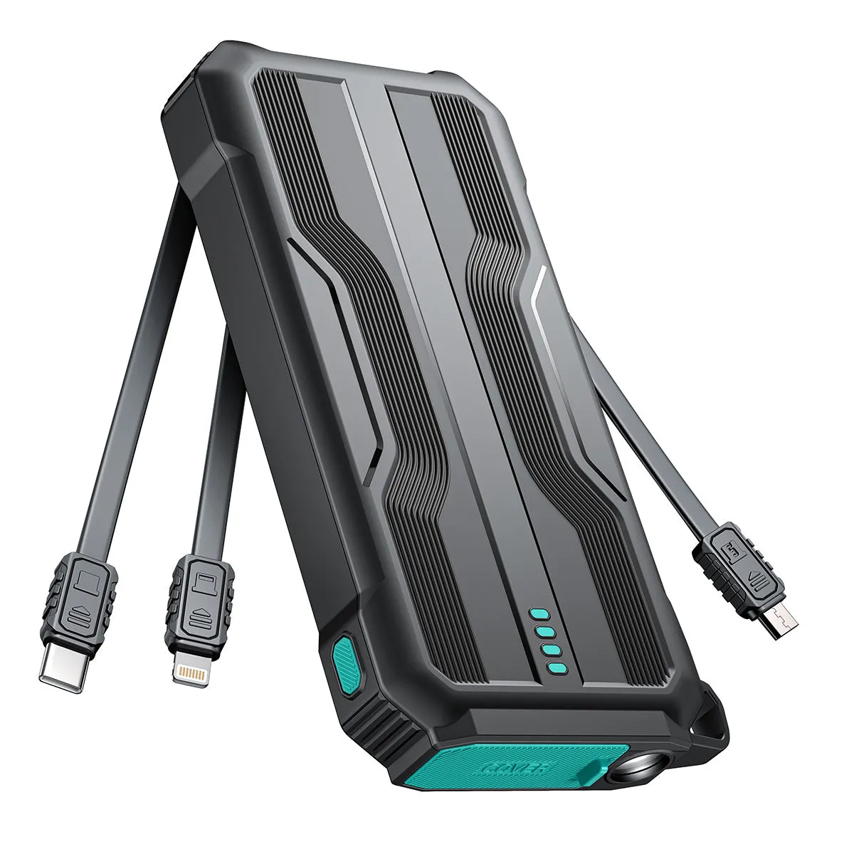JOYROOM JR-L016 2.4A Power Bank 10000mAh with 3 Buit-in Cables