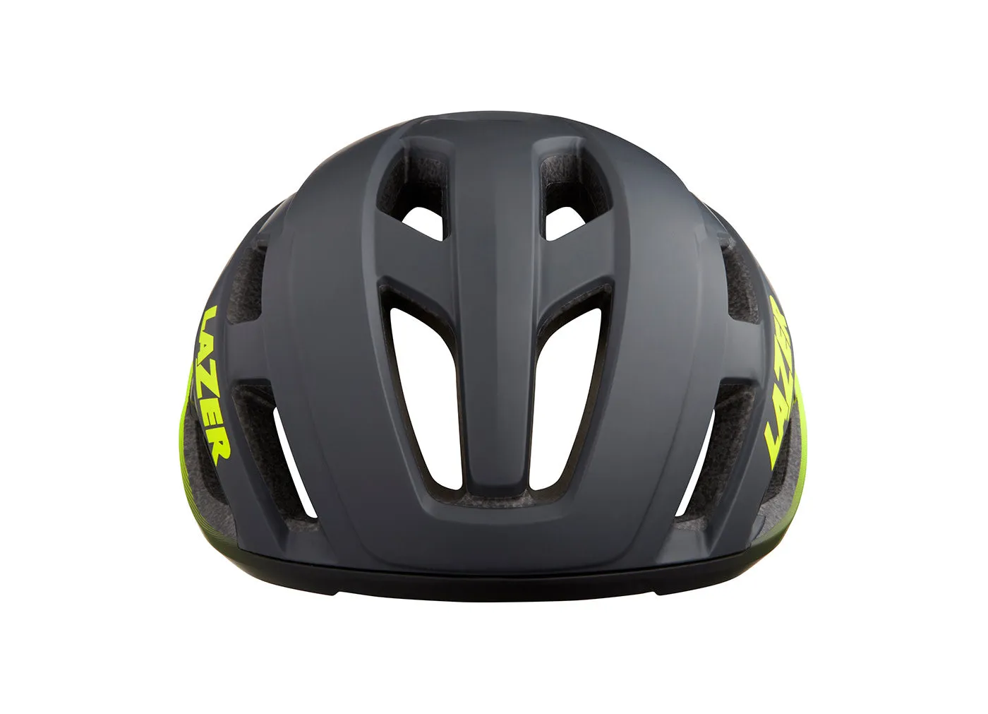 Lazer Helmet Strada KinetiCore Matte Dark Grey/Flash Yellow