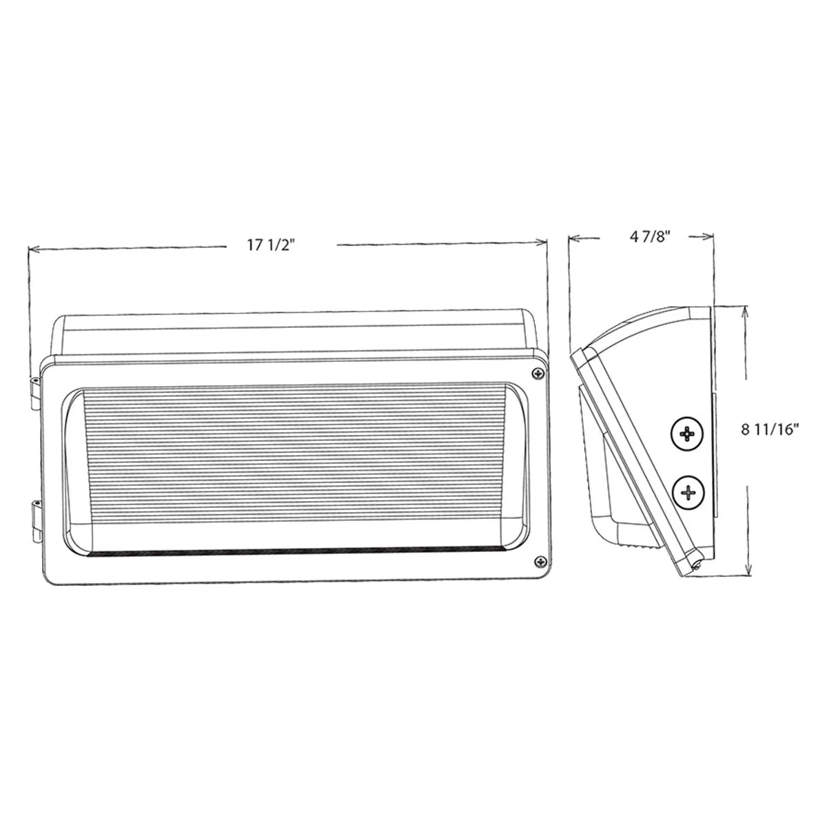 LED Wall Pack, 19000 Lumens, 65/100/130 Watts, 30K/40K/50K, 120-277V, Dusk To Dawn
