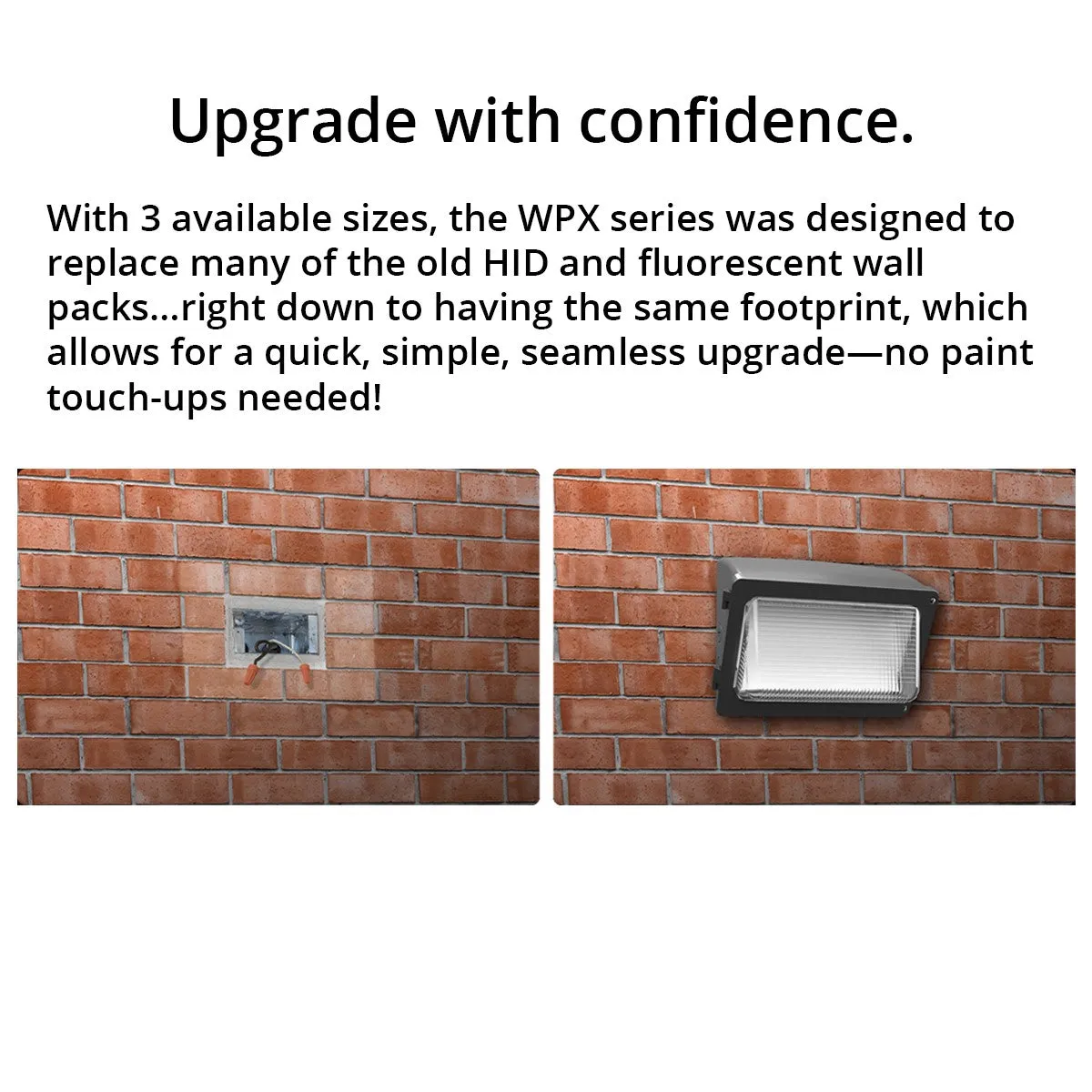 LED Wall Pack, 19000 Lumens, 65/100/130 Watts, 30K/40K/50K, 120-277V, Dusk To Dawn