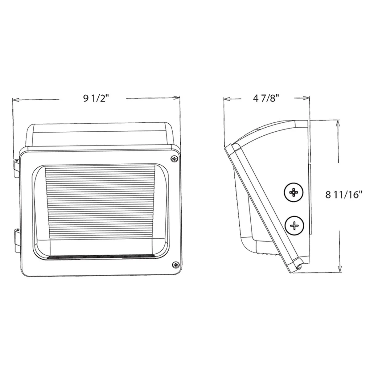 LED Wall Pack, 5000 Lumens, 15/20/30 Watts, 30K/40K/50K, 120-277V, Dusk To Dawn, 10 Years Warranty