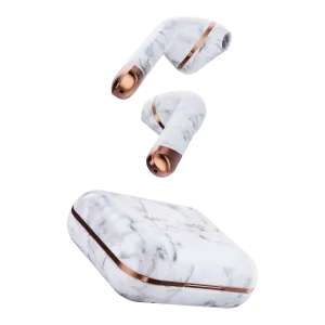 Limited Edition Air 1 White Marble Wireless Headphones