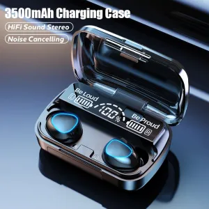 M10 Stereo Bluetooth Wireless Earbuds With LED Digital Display