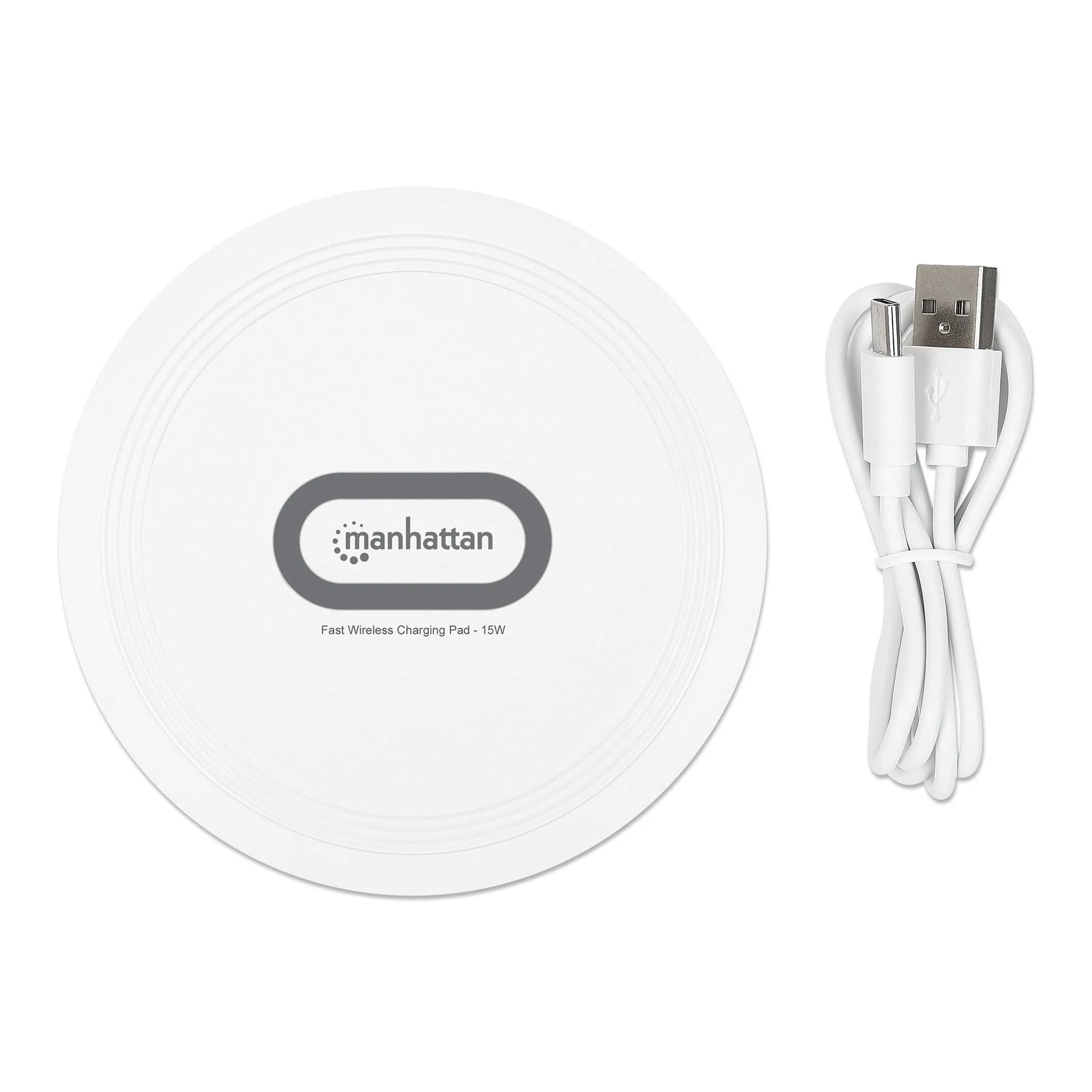Manhattan 406024 15W Fast Wireless Charging Pad