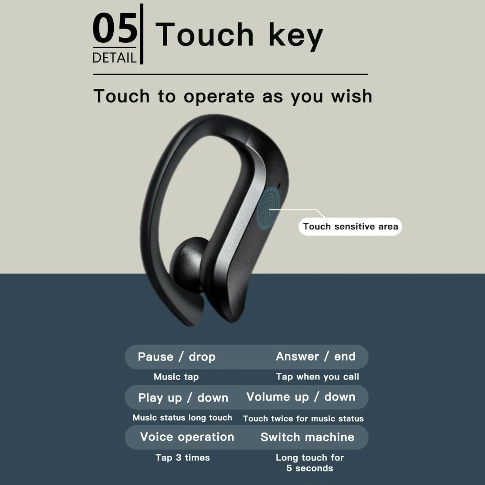 MD03 Bluetooth Earphone Led Display Wireless Headphone Sports Headphone Sport Bass Wireless Headset IPX4 Waterproof with Charge Box
