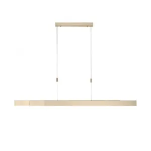 MOT Matt Brass Remote Controlled Length Adjustable LED Ceiling Light - ID 13284