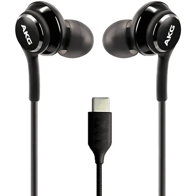 Oem Urbanx 2021 Stereo Headphones For Pixel 6 Pro Braided Cable - Designed By Akg - With Microphone (Black) Usb-C Connector (Us Version With Warranty) - Bundled With Carry Case