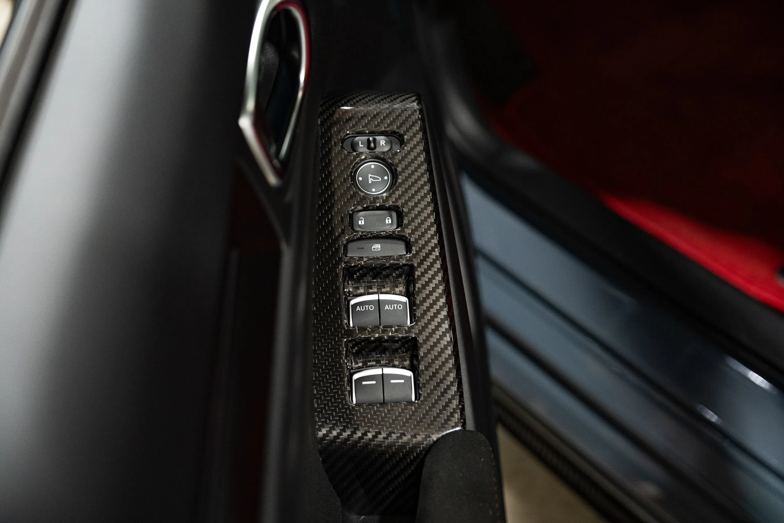 OLM 2022  Honda Civic / OLM LE Carbon Fiber Window Switch Panel Covers (Set of 4)