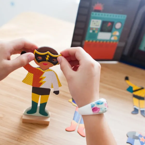 Petit Collage Magnetic Dress Up - Superheroes