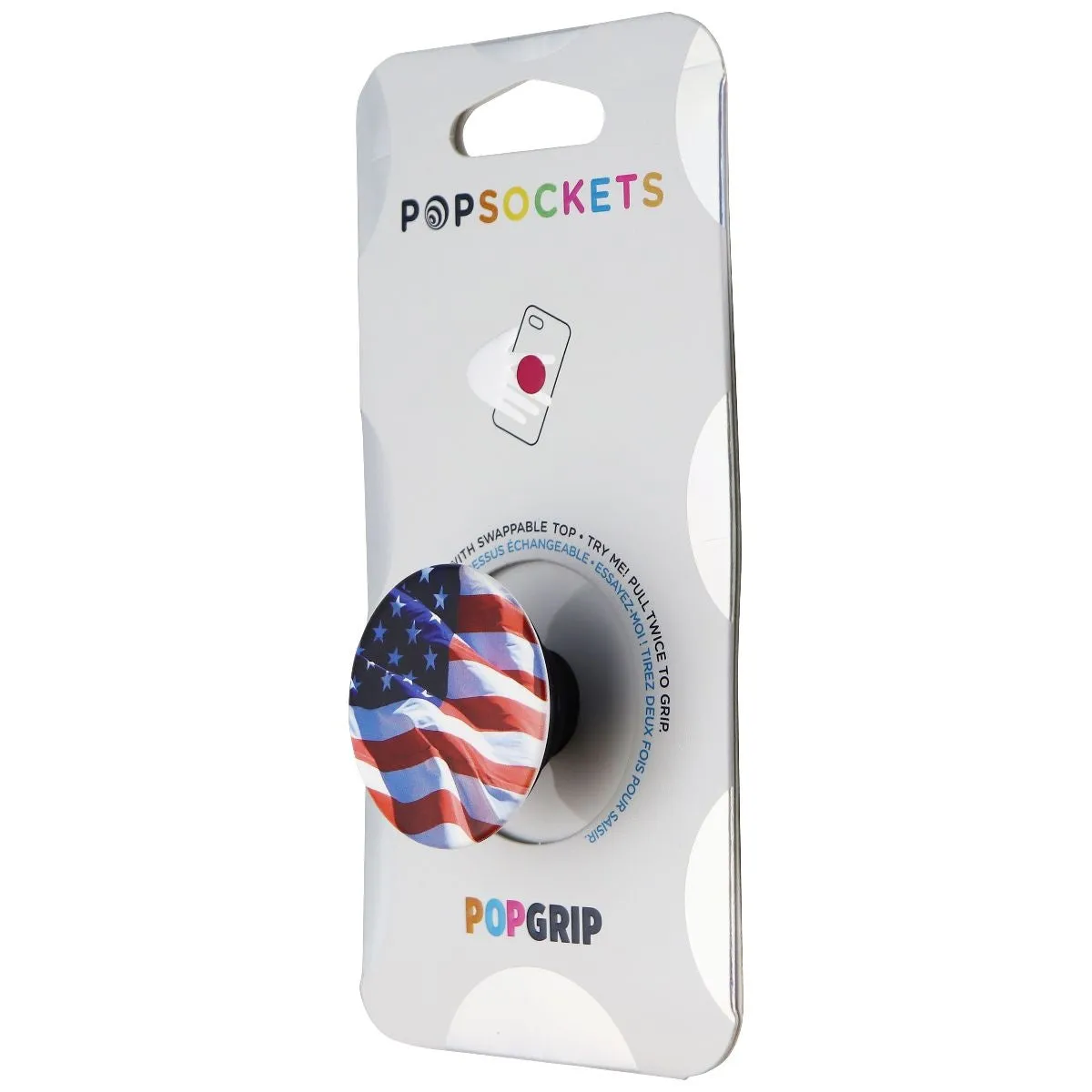 PopSockets: PopGrip Expanding Stand & Grip w/ Swappable Top - Stars and Stripes