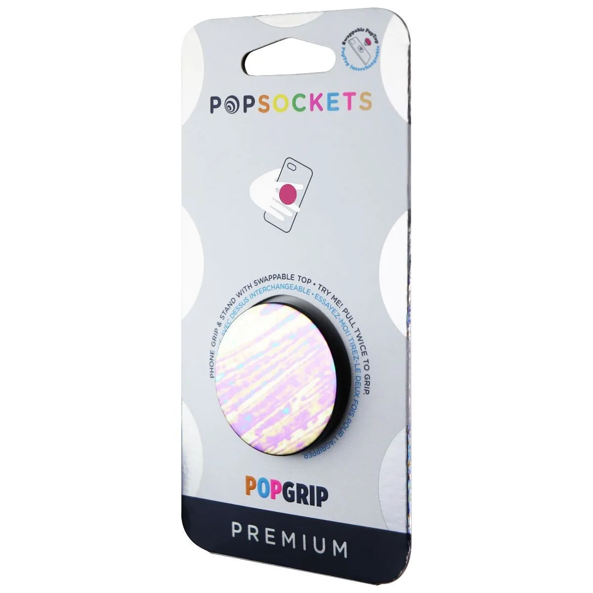 PopSockets PopGrip Expanding Stand and Grip with a Swappable Top - Oil Slick