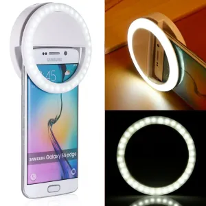 Portable Selfie Ring Clip On for Mobile Phone -Portable Selfie Ring Light
