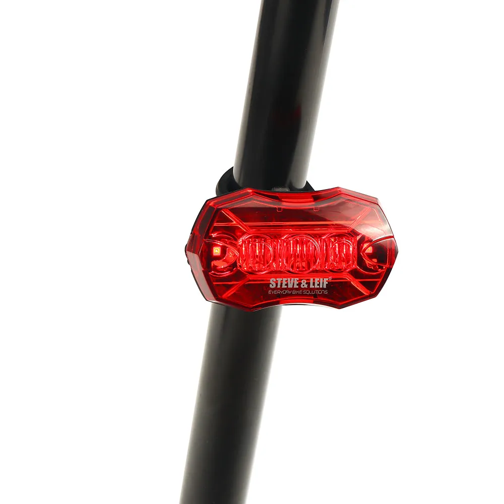 Red LED Bike Rear Lights with Silicon Strap