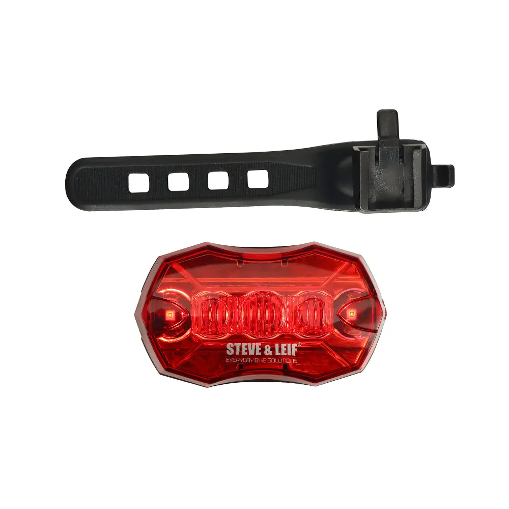 Red LED Bike Rear Lights with Silicon Strap