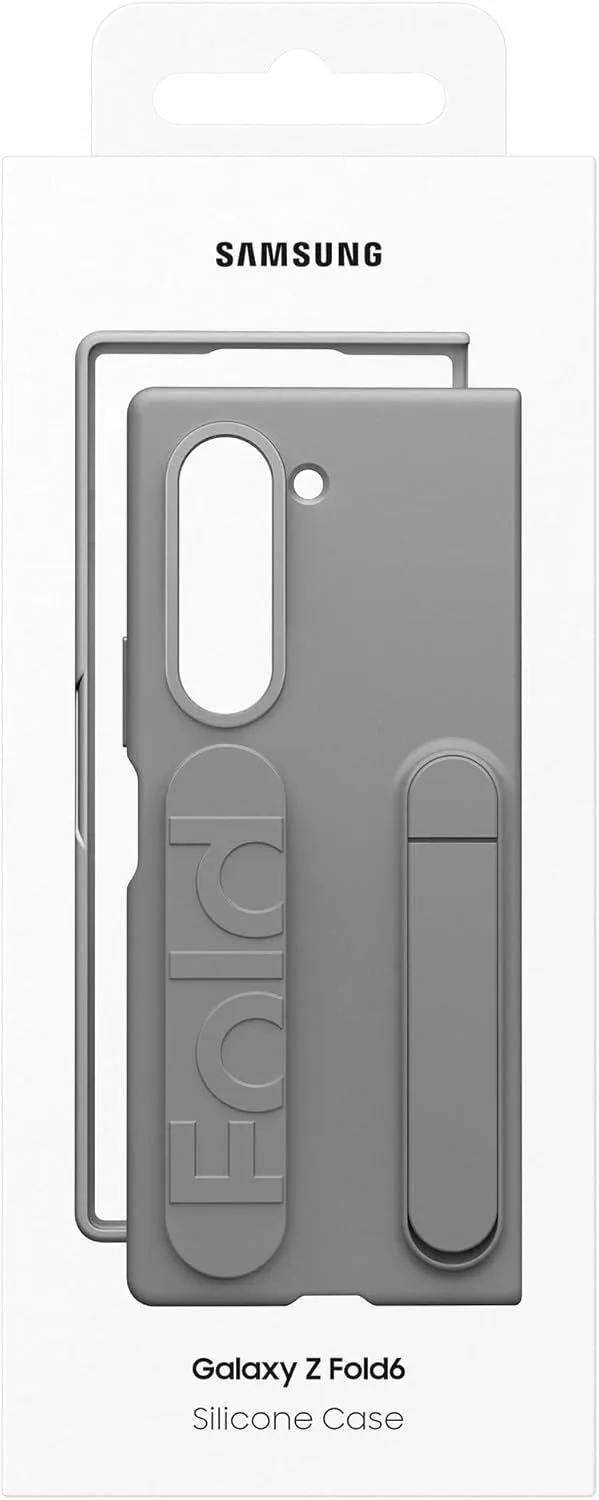 Samsung Galaxy Z Fold 6 Silicone Case Grip with Stand Grey - EF-MF956TJEGWW