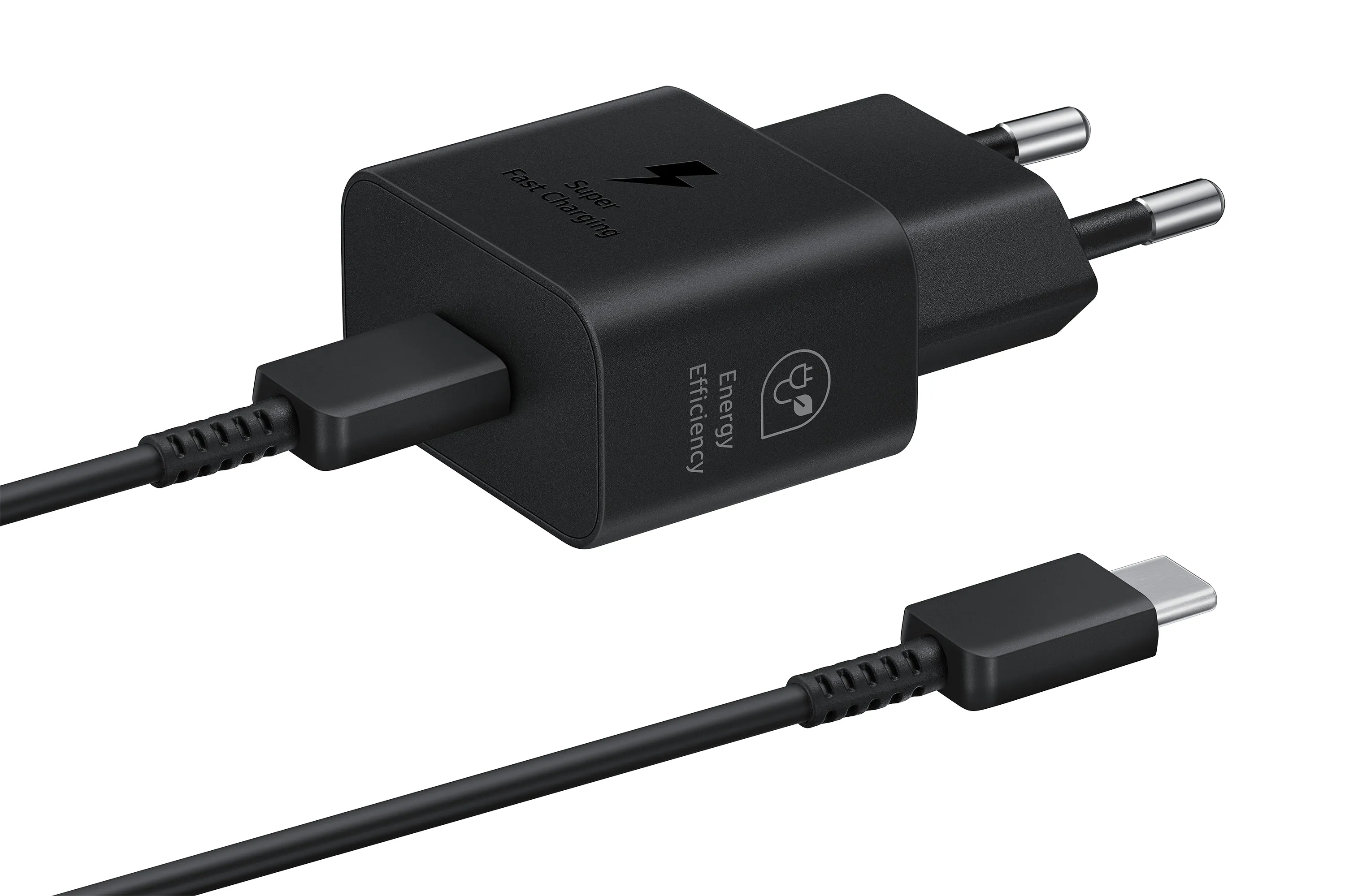 Samsung Quick Charger USB C 25w With Data Cable Black T2510xbe