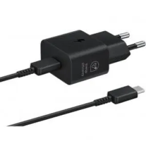 Samsung Quick Charger USB C 25w With Data Cable Black T2510xbe
