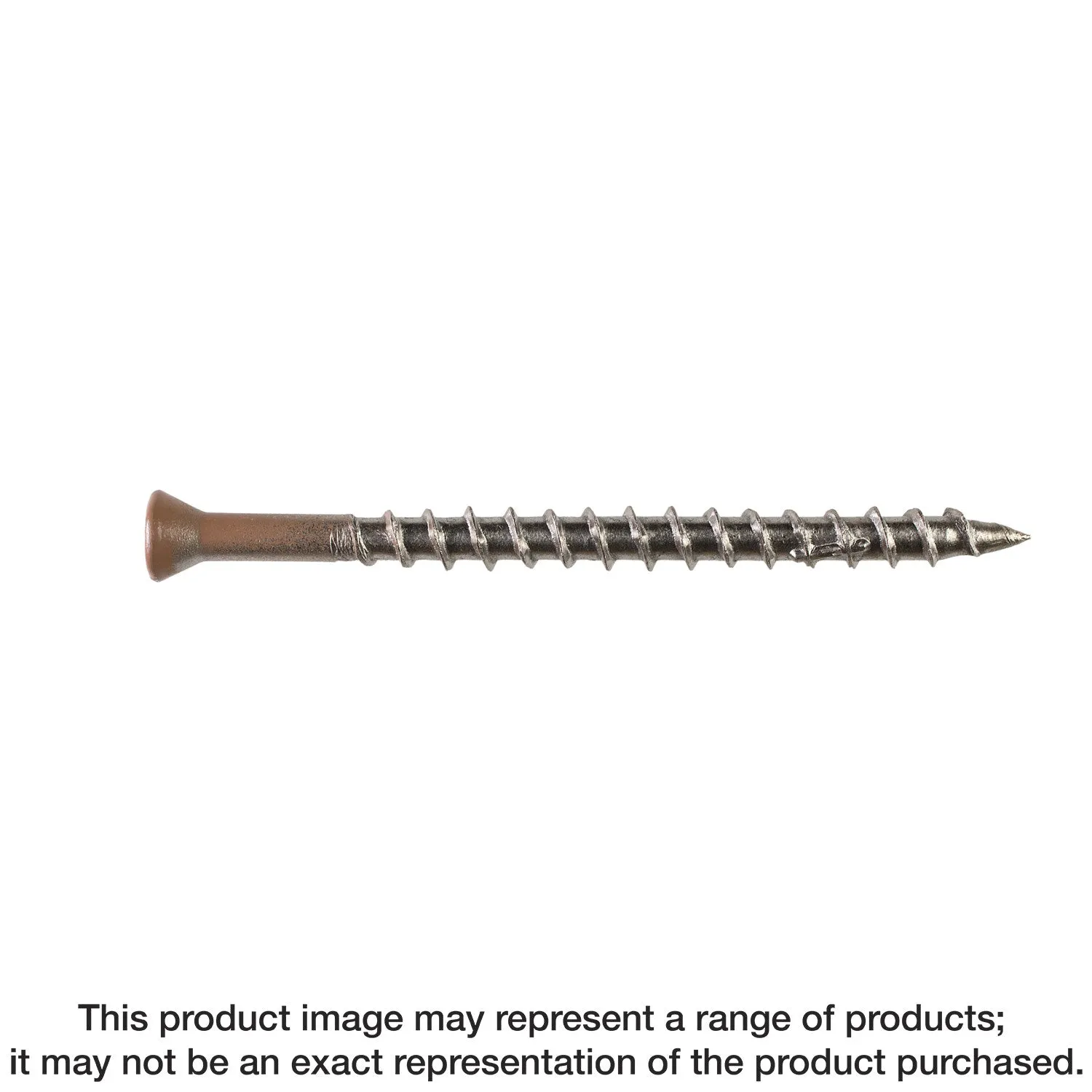 Simpson T07125WP1 Deck-Drive DWP WOOD SS Screw — #7 x 1-1/4 in. T15, Trim Head, Type 316 (1 lb.)